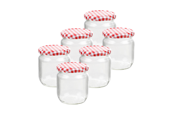 Einmachglas 425 ml, rund, 6er Set