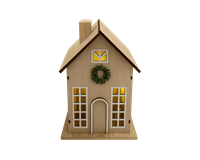 Weihnachts-LED Holzhaus