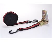 Filmer Spanngurt, mit Ratsche, PE, 5 m (schwarz/rot)