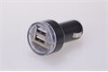 Filmer Auto - 2x USB Adapter, DC 12V-24V, ABS, Ø 30x60 mm