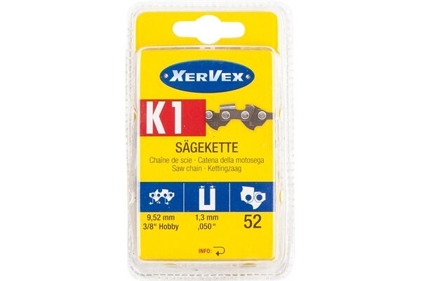 XERVEX Sägekette K1, 3/8'‘, 1,3 mm, 52 TG