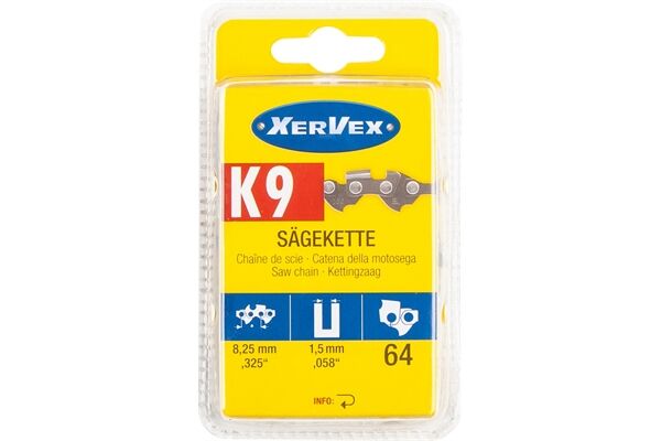 XERVEX Sägekette K9, 0,325'‘, 1,5 mm, 64 TG