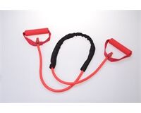Filmer Expander Gymnastikband, 8 cm Alu-Karabinerhaken