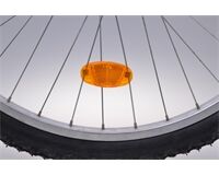 Filmer 2 x Speichenreflektor, 80x37x8 mm (orange)