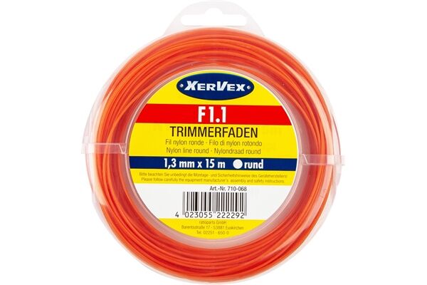 XERVEX Nylonfaden,1,3mm x 15m, F1.1
