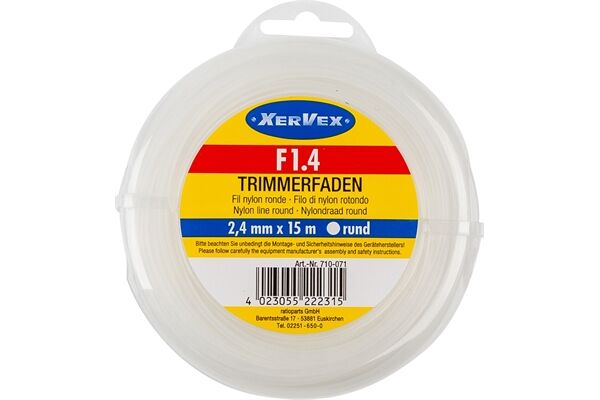 XERVEX Nylonfaden, 2,4mm x 15m, F1.4