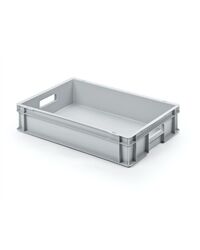 Kunststoffbehälter, geschlossen 600x400x120 mm (grau)