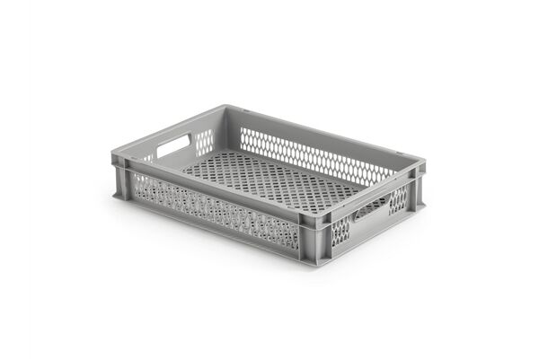  Kunststoffbehälter, vergittert 600x400x120 mm