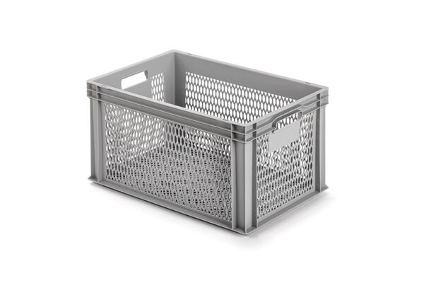  Kunststoffbehälter, vergittert 600x400x320 mm