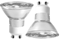  2x LED Retro Reflektor 36° 4W GU10 345lm 2700K WW