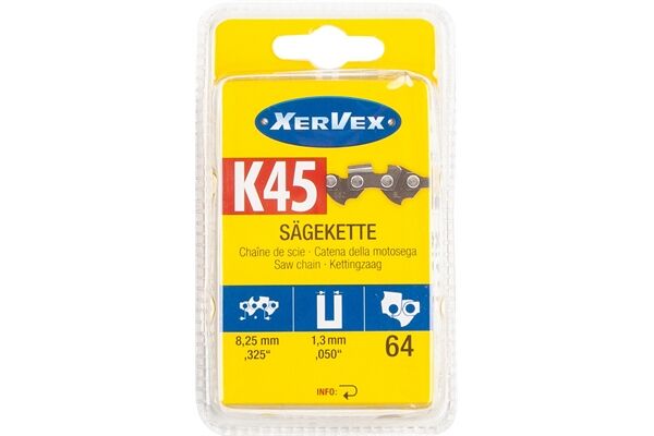  XERVEX Sägekette K45, 0,235'‘, 1,3 mm, 64 TG