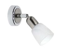 Wandspot Sofia, 10x8x17,5 cm (silber/weiß)