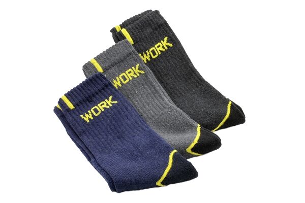  Workpower Arbeitssocken, 3er Pack, Gr. 43/46