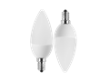  2x LED Kerzenform 5W (40W) E14 470lm 2700K, WW