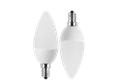  2x LED Kerzenform 5W (40W) E14 470lm 2700K, WW