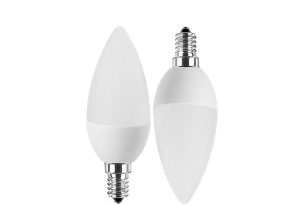  2x LED Kerzenform 5W (40W) E14 470lm 2700K, WW