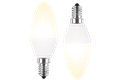  2x LED Kerzenform 5W (40W) E14 470lm 2700K, WW
