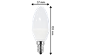  2x LED Kerzenform 5W (40W) E14 470lm 2700K, WW