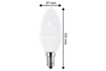  2x LED Kerzenform 5W (40W) E14 470lm 2700K, WW