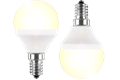  2x LED Tropfenform 5W (40W), E14, 470lm, 2700K,WW