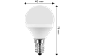  2x LED Tropfenform 5W (40W), E14, 470lm, 2700K,WW