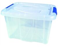 Box mit Deckel, PP, 23x40x32 cm, 17 L (transparent)