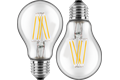  2x LED Birnenform 7W (60W), E27, 810lm, 2700K, WW