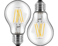2x LED Birnenform 7W (60W), E27, 810lm, 2700K, WW