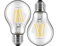 2x LED Birnenform 7W (60W), E27, 810lm, 2700K, WW