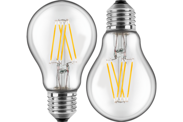  2x LED Birnenform 7W (60W), E27, 810lm, 2700K, WW