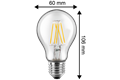  2x LED Birnenform 7W (60W), E27, 810lm, 2700K, WW