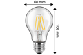  2x LED Birnenform 7W (60W), E27, 810lm, 2700K, WW