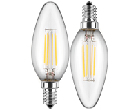 2x LED Kerzenform 4,5W, E14, 470lm, 2700K, WW