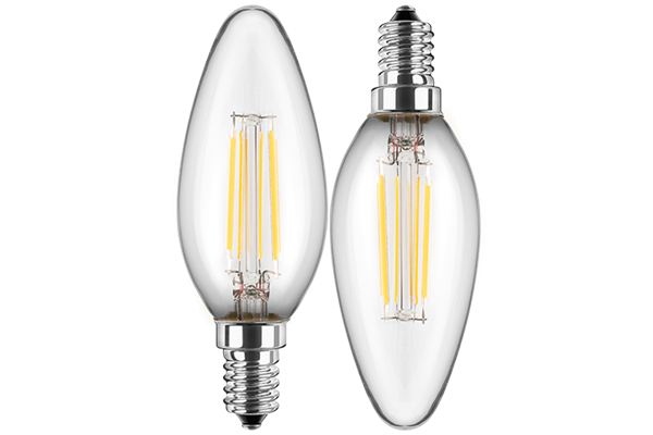  2x LED Kerzenform 4,5W, E14, 470lm, 2700K, WW