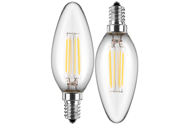  2x LED Kerzenform 4,5W, E14, 470lm, 2700K, WW