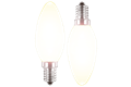  2x LED Kerzenform 4,5W, E14, 470lm, 2700K, WW