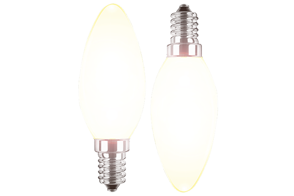  2x LED Kerzenform 4,5W, E14, 470lm, 2700K, WW